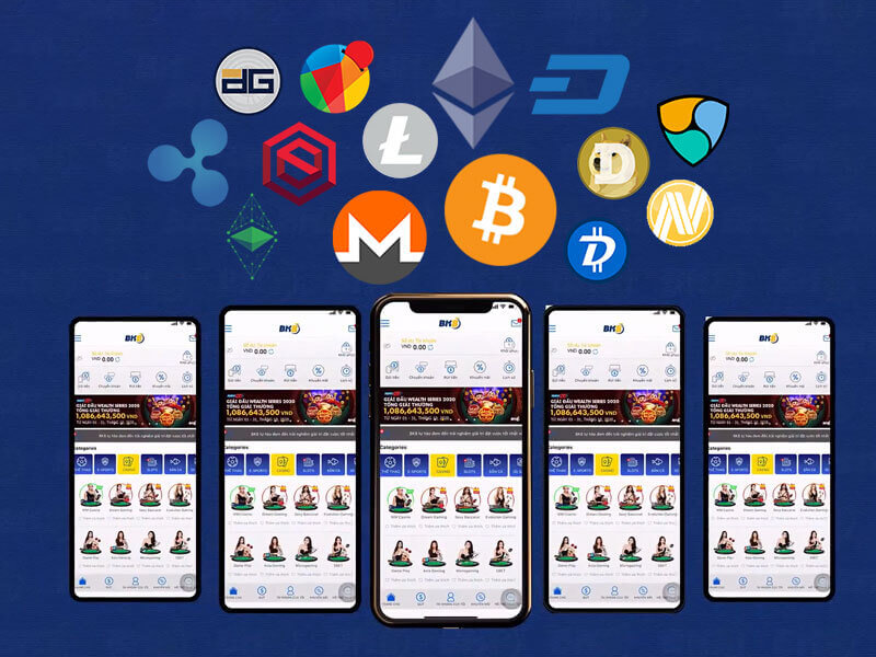 Rút tiền crypto qua App BK8